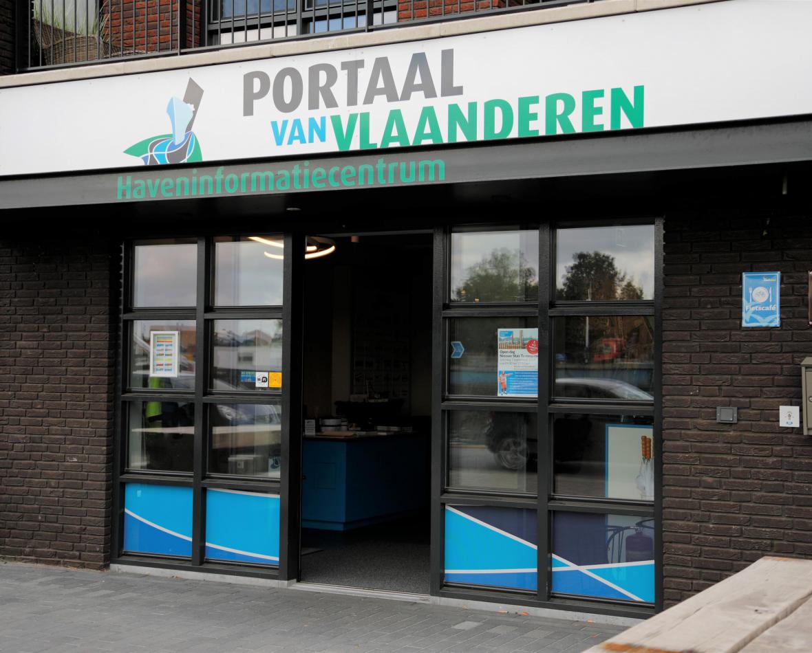 Ingang informatiecentrum Portaal van Vlaanderen