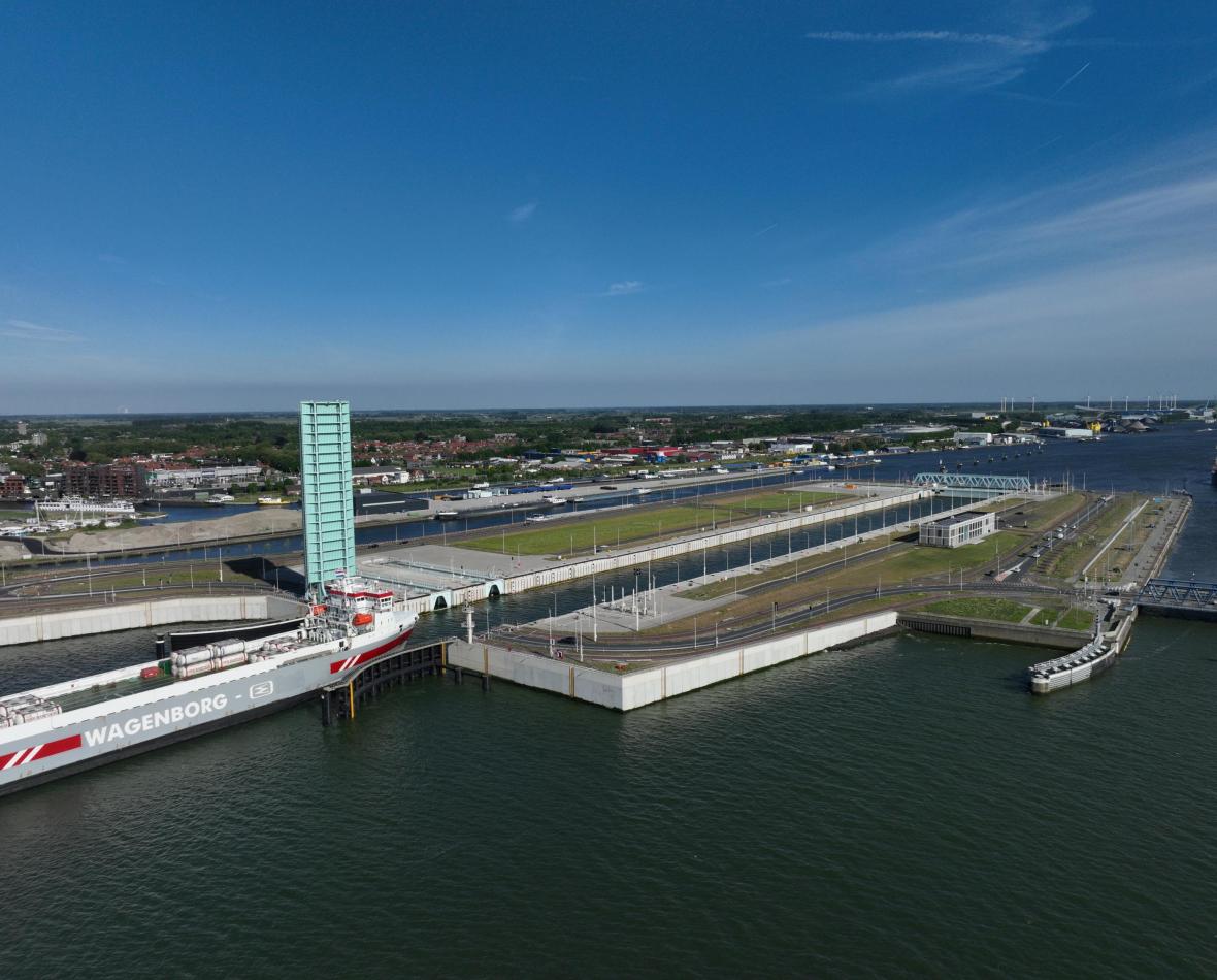 Dronebeelden Nieuwe Sluis Terneuzen april en mei 2025